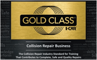 Gold Class award Fayetteville Collision Center in Fayetteville NC